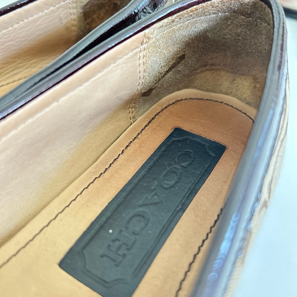 Classic Coach Signature Jacquard Loafers with Leather Trim – Size 8 - Picture 7 of 14